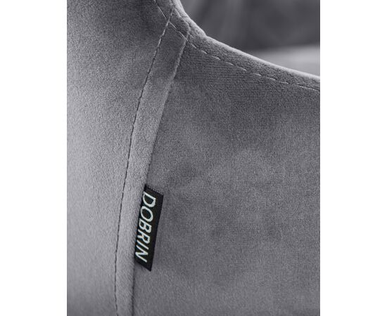 Стул полубарный DOBRIN CHRISTIAN'65, черные ножки, темно-серый велюр (V108-91), Вариант: черные ножки, темно-серый велюр (V108-91), изображение 8 | Интернет магазин мебели и декора LifeDekor