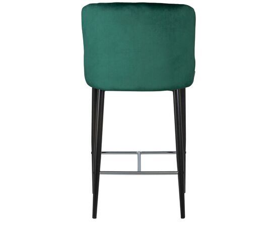 Стул полубарный DOBRIN CHRISTIAN'65, черные ножки, зеленый велюр (V108-64), Вариант: черные ножки, зеленый велюр (V108-64), изображение 5 | Интернет магазин мебели и декора LifeDekor