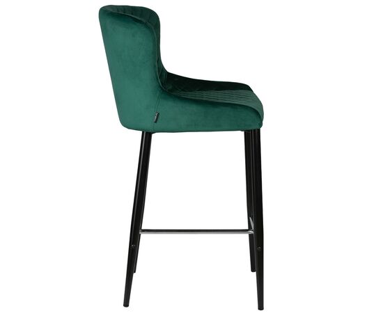 Набор 2 шт Стул барный DOBRIN CHRISTIAN'75, черные ножки, зеленый велюр (V108-64), Вариант: черные ножки, зеленый велюр (V108-64), изображение 4 | Интернет магазин мебели и декора LifeDekor