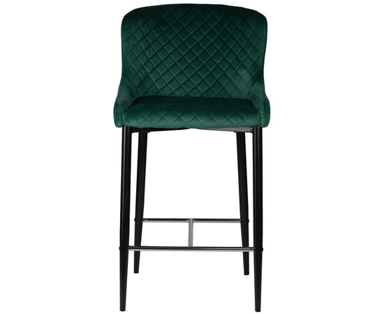 Набор 2 шт Стул барный DOBRIN CHRISTIAN'75, черные ножки, зеленый велюр (V108-64), Вариант: черные ножки, зеленый велюр (V108-64), изображение 7 | Интернет магазин мебели и декора LifeDekor