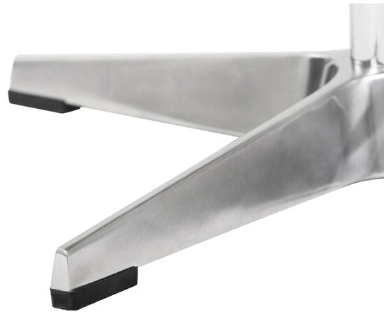 Кресло дизайнерское DOBRIN SWAN, бежевая ткань IF1, алюминиевое основание, Вариант: бежевая ткань IF1, алюминиевое основание, изображение 12 | Интернет магазин мебели и декора LifeDekor