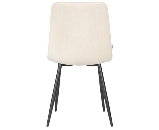 Набор 4 шт Стул обеденный DOBRIN CHILLY ROMBO, Бежевый Simple 44, основание черный, Вариант: Бежевый Simple 44, основание черный, изображение 6 | Интернет магазин мебели и декора LifeDekor