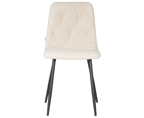 Набор 4 шт Стул обеденный DOBRIN CHILLY ROMBO, Бежевый Simple 44, основание черный, Вариант: Бежевый Simple 44, основание черный, изображение 7 | Интернет магазин мебели и декора LifeDekor