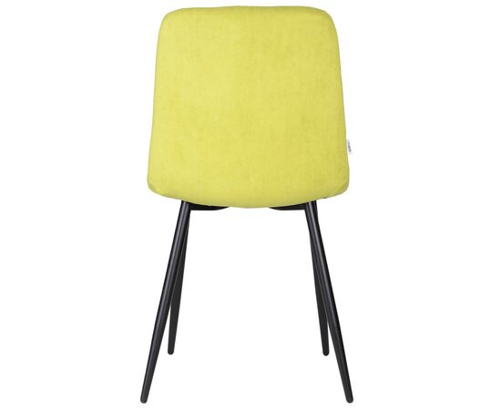 Набор 4 шт Стул обеденный DOBRIN CHILLY ROMBO, Лайм Simple 14, основание черное, Вариант: Лайм Simple 14, основание черное, изображение 6 | Интернет магазин мебели и декора LifeDekor