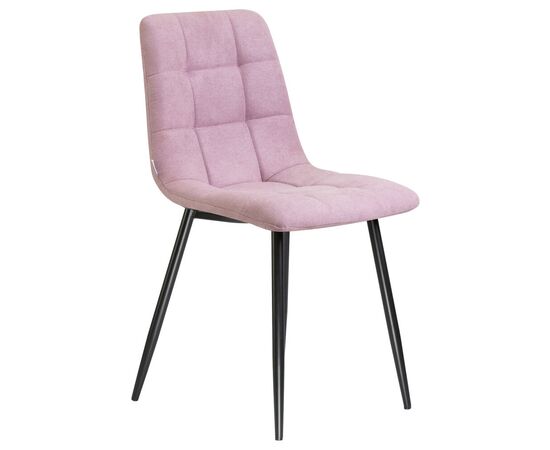 Стул обеденный DOBRIN ALEX, черные матовые ножки, сиреневая ткань (UF860-04B), Вариант: черные матовые ножки, сиреневая ткань (UF860-04B), изображение 2 | Интернет магазин мебели и декора LifeDekor