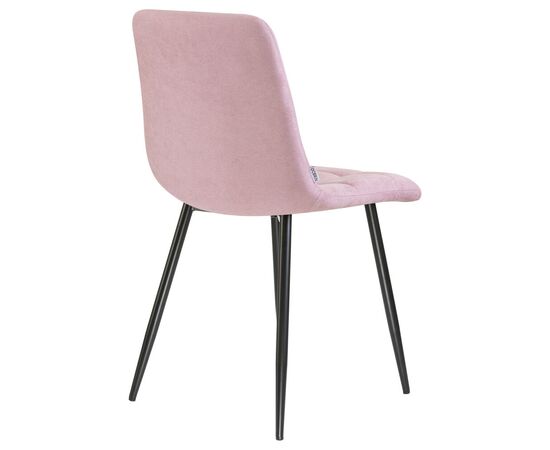 Стул обеденный DOBRIN ALEX, черные матовые ножки, сиреневая ткань (UF860-04B), Вариант: черные матовые ножки, сиреневая ткань (UF860-04B), изображение 4 | Интернет магазин мебели и декора LifeDekor
