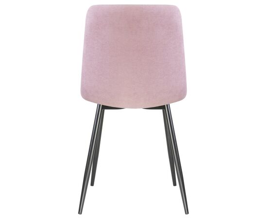 Стул обеденный DOBRIN ALEX, черные матовые ножки, сиреневая ткань (UF860-04B), Вариант: черные матовые ножки, сиреневая ткань (UF860-04B), изображение 5 | Интернет магазин мебели и декора LifeDekor