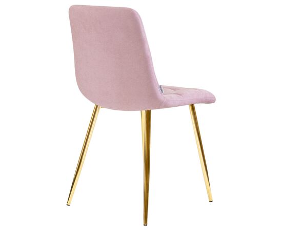 Стул обеденный DOBRIN ALEX, золотые ножки, сиреневая ткань (UF860-04B), Вариант: золотые ножки, сиреневая ткань (UF860-04B), изображение 4 | Интернет магазин мебели и декора LifeDekor