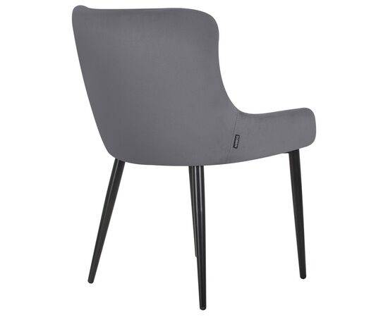 Набор 2 шт Стул обеденный DOBRIN RICHARD, черные матовые ножки, темно-серый велюр (V108-91), Вариант: черные матовые ножки, темно-серый велюр (V108-91), изображение 5 | Интернет магазин мебели и декора LifeDekor