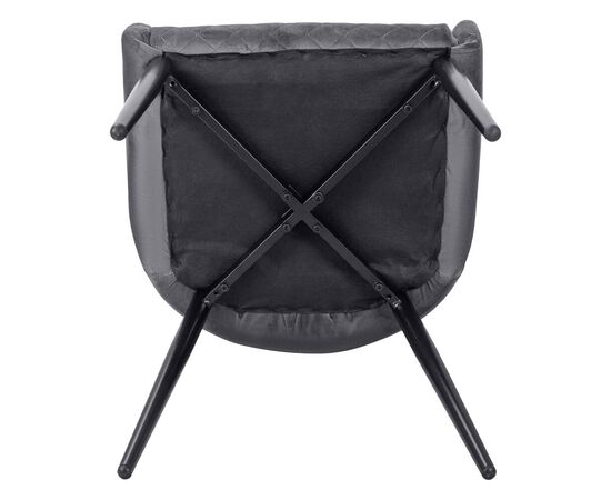 Набор 2 шт Стул обеденный DOBRIN RICHARD, черные матовые ножки, темно-серый велюр (V108-91), Вариант: черные матовые ножки, темно-серый велюр (V108-91), изображение 8 | Интернет магазин мебели и декора LifeDekor