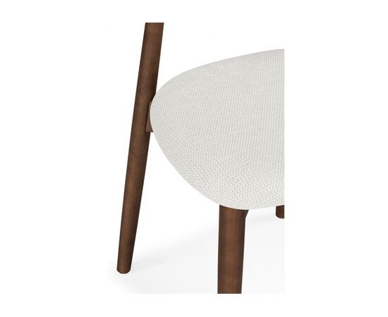 Стул деревянный Okava 1 бежевая рогожка / орех, изображение 6 | Интернет магазин мебели и декора LifeDekor