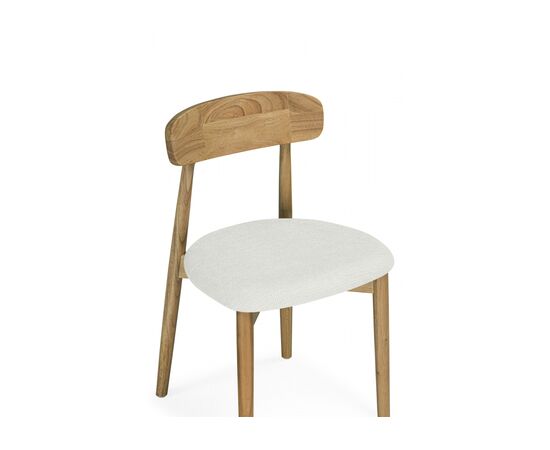 Стул деревянный Okava 1 бежевая рогожка / светлое дерево, изображение 5 | Интернет магазин мебели и декора LifeDekor