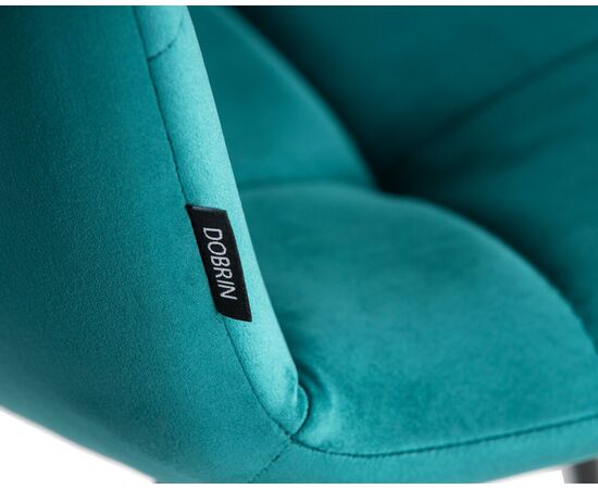 Набор 4 шт Стул обеденный DOBRIN CHILLY, Морской волны Holland 56, основание черное, Вариант: Морской волны Holland 56, основание черное, изображение 10 | Интернет магазин мебели и декора LifeDekor