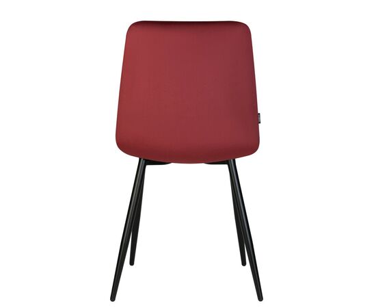 Стул обеденный DOBRIN CHILLY, Бордовый Holland 47, основание черный, изображение 7 | Интернет магазин мебели и декора LifeDekor