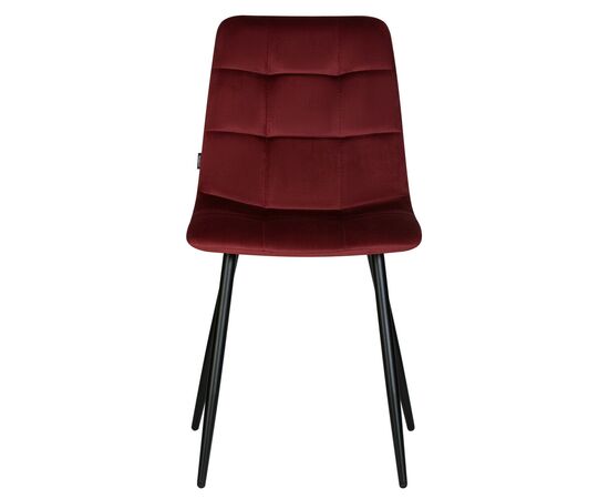 Стул обеденный DOBRIN CHILLY, Бордовый Holland 47, основание черный, изображение 8 | Интернет магазин мебели и декора LifeDekor