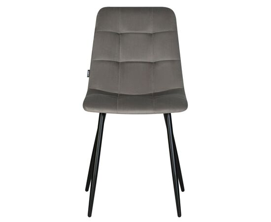 Стул обеденный DOBRIN CHILLY, Темно-серый Holland 18, основание черное, изображение 7 | Интернет магазин мебели и декора LifeDekor