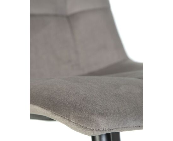 Стул обеденный DOBRIN CHILLY, Темно-серый Holland 18, основание черное, изображение 8 | Интернет магазин мебели и декора LifeDekor