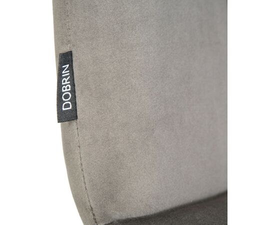 Стул обеденный DOBRIN CHILLY, Темно-серый Holland 18, основание черное, изображение 10 | Интернет магазин мебели и декора LifeDekor