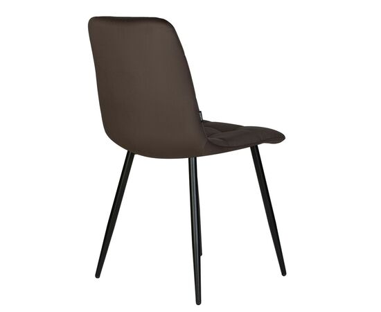 Набор 4 шт Стул обеденный DOBRIN CHILLY, Эспрессо Holland 74, основание черное, Вариант: Эспрессо Holland 74, основание черное, изображение 6 | Интернет магазин мебели и декора LifeDekor