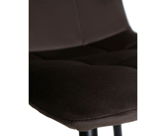 Набор 4 шт Стул обеденный DOBRIN CHILLY, Эспрессо Holland 74, основание черное, Вариант: Эспрессо Holland 74, основание черное, изображение 10 | Интернет магазин мебели и декора LifeDekor