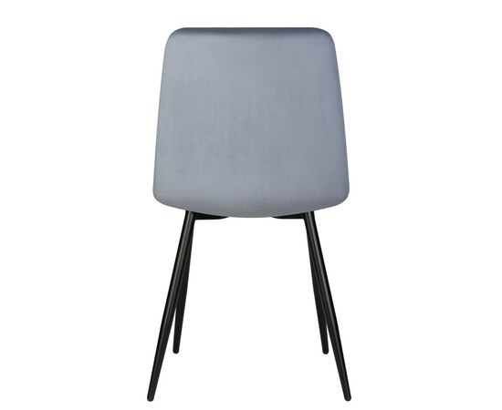 Набор 4 шт Стул обеденный DOBRIN CHILLY, Серо-голубой Holland 14, основание черное, Вариант: Серо-голубой Holland 14, основание черное, изображение 6 | Интернет магазин мебели и декора LifeDekor