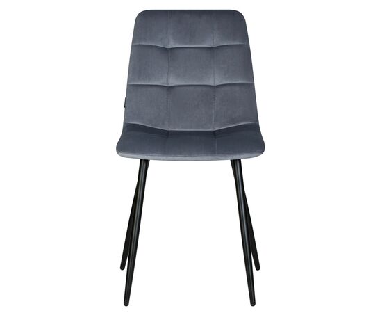 Набор 4 шт Стул обеденный DOBRIN CHILLY, Серо-голубой Holland 14, основание черное, Вариант: Серо-голубой Holland 14, основание черное, изображение 7 | Интернет магазин мебели и декора LifeDekor