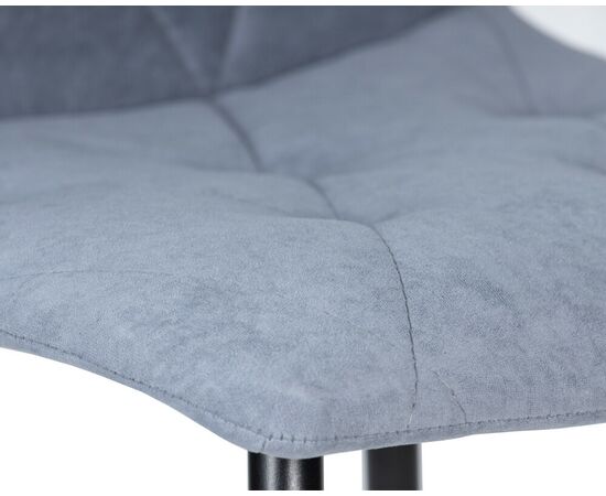 Стул обеденный DOBRIN CHILLY ROMBO, Серо-голубой Simple 26, основание черное, Вариант: Серо-голубой Simple 26, основание черное, изображение 8 | Интернет магазин мебели и декора LifeDekor