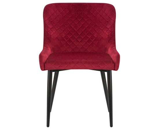 Стул обеденный DOBRIN RICHARD, черные матовые ножки, бордовый велюр (V108-85), Вариант: черные матовые ножки, бордовый велюр (V108-85), изображение 6 | Интернет магазин мебели и декора LifeDekor