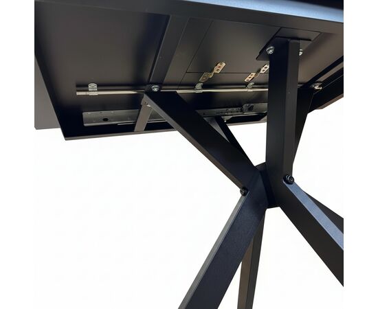 Стол керамический Кондор100-140*70 контрастный мрамор/черный, изображение 12 | Интернет магазин мебели и декора LifeDekor