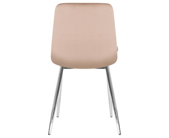 Стул обеденный DOBRIN ALEX, хром ножки, мокко велюр (V108-104),, Вариант: хром ножки, мокко велюр (V108-104),, изображение 5 | Интернет магазин мебели и декора LifeDekor