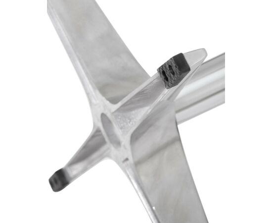 Кресло дизайнерское DOBRIN SWAN, серая ткань IF11, алюминиевое основание, Вариант: серая ткань IF11, алюминиевое основание, изображение 7 | Интернет магазин мебели и декора LifeDekor