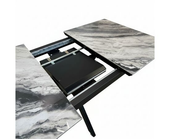 Стол керамический Кондор100-140*70 контрастный мрамор/черный, изображение 9 | Интернет магазин мебели и декора LifeDekor