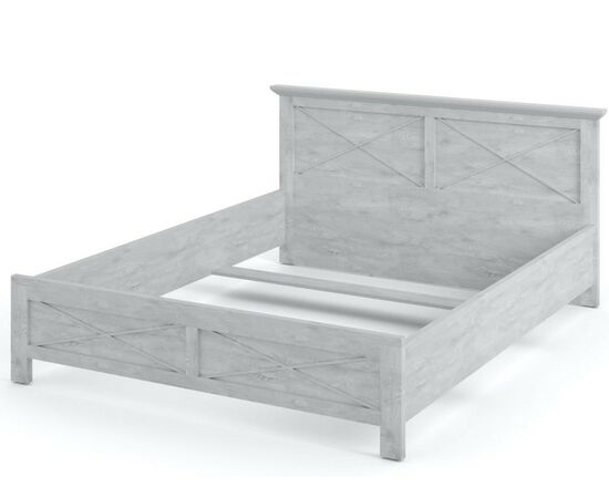 Кровать «Лорена» 160, Бетон Паин белый, изображение 3 | Интернет магазин мебели и декора LifeDekor