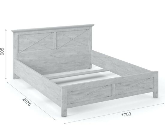 Спальня «Лорена» 4дв шк, Бетон Паин белый, изображение 6 | Интернет магазин мебели и декора LifeDekor