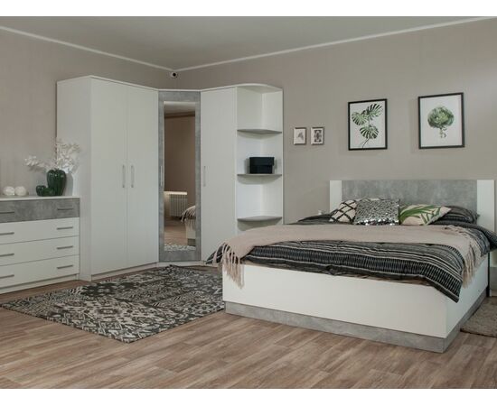 Стеллаж «Аврора», Белый/Ателье светлый, изображение 6 | Интернет магазин мебели и декора LifeDekor