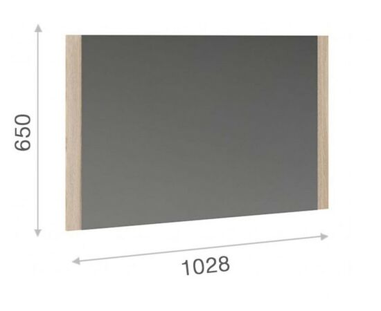 Зеркало «Аврора», Дуб сонома, изображение 3 | Интернет магазин мебели и декора LifeDekor