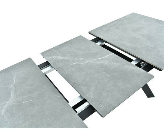 Стол «Como» Bayona Grey Natural, каркас черный, изображение 6 | Интернет магазин мебели и декора LifeDekor