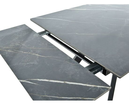 Стол «Monaco» Noir Desir Bocciardato, каркас черный, изображение 7 | Интернет магазин мебели и декора LifeDekor