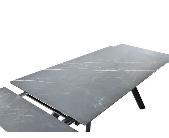 Стол «Monaco» Noir Desir Bocciardato, каркас черный, изображение 8 | Интернет магазин мебели и декора LifeDekor