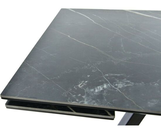 Стол «Monaco» Noir Desir Bocciardato, каркас черный, изображение 10 | Интернет магазин мебели и декора LifeDekor