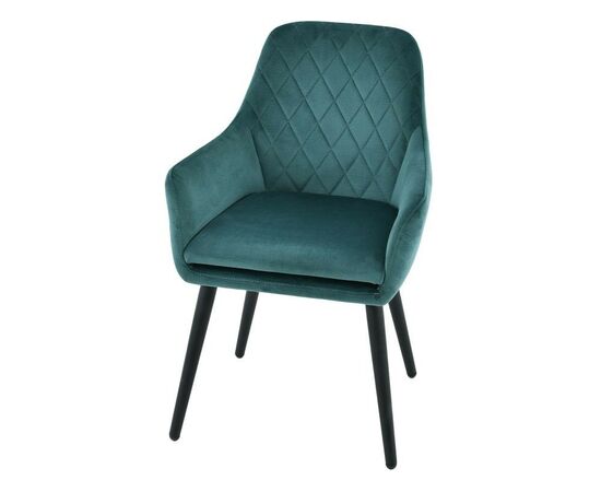 Стул «Ardeko», Монолит Эмеральд, опоры черные, изображение 4 | Интернет магазин мебели и декора LifeDekor