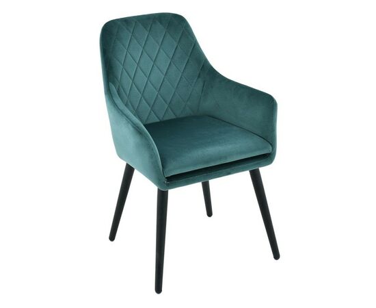 Стул «Ardeko», Монолит Эмеральд, опоры черные, изображение 5 | Интернет магазин мебели и декора LifeDekor