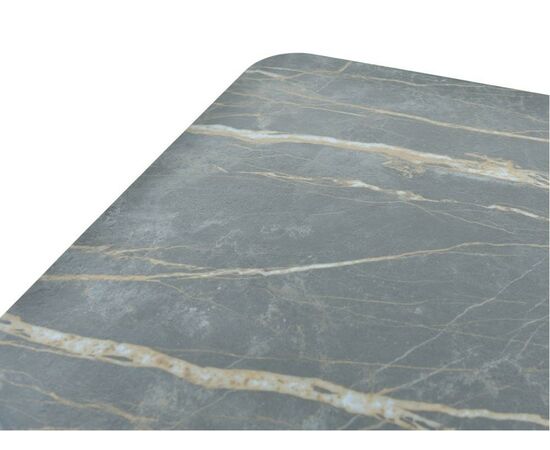 Стол «Леон» Noir Desir Bocciardato, каркас черный, изображение 9 | Интернет магазин мебели и декора LifeDekor