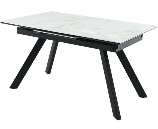 Стол «Como» Calacata vaglioro, каркас черный, изображение 2 | Интернет магазин мебели и декора LifeDekor