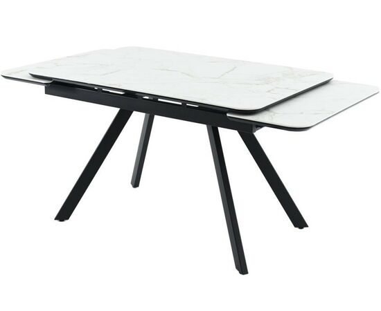 Стол «Леон» Calacata vaglioro, каркас черный, изображение 5 | Интернет магазин мебели и декора LifeDekor