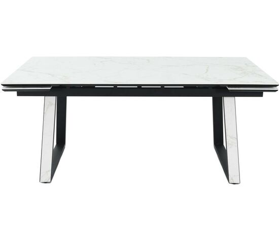 Стол «Monaco» Quadro, Calacata vaglioro, каркас черный, изображение 2 | Интернет магазин мебели и декора LifeDekor