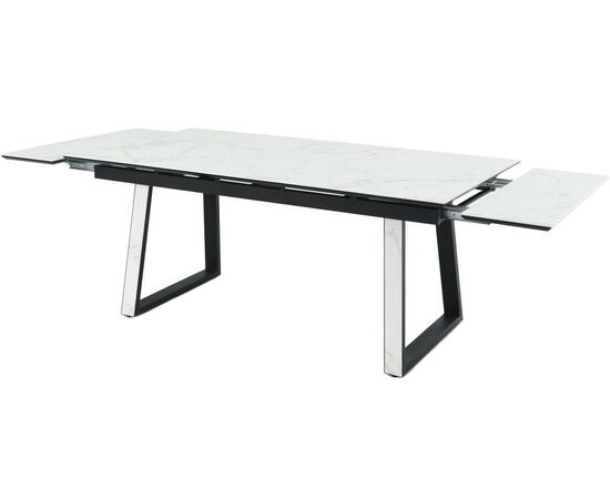 Стол «Monaco» Quadro, Calacata vaglioro, каркас черный, изображение 4 | Интернет магазин мебели и декора LifeDekor