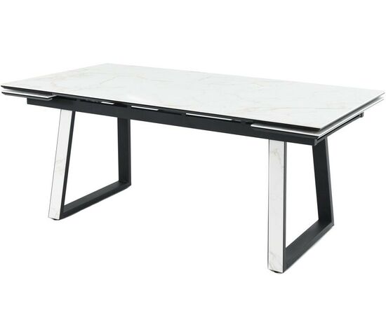 Стол «Monaco» Quadro, Calacata vaglioro, каркас черный, изображение 5 | Интернет магазин мебели и декора LifeDekor