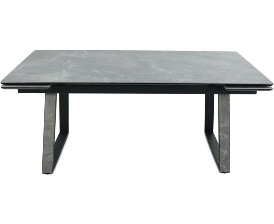 Стол «Monaco» Quadro, Bayona Grey natural, каркас черный, изображение 3 | Интернет магазин мебели и декора LifeDekor