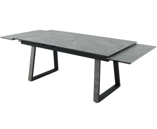 Стол «Monaco» Quadro, Bayona Grey natural, каркас черный, изображение 7 | Интернет магазин мебели и декора LifeDekor